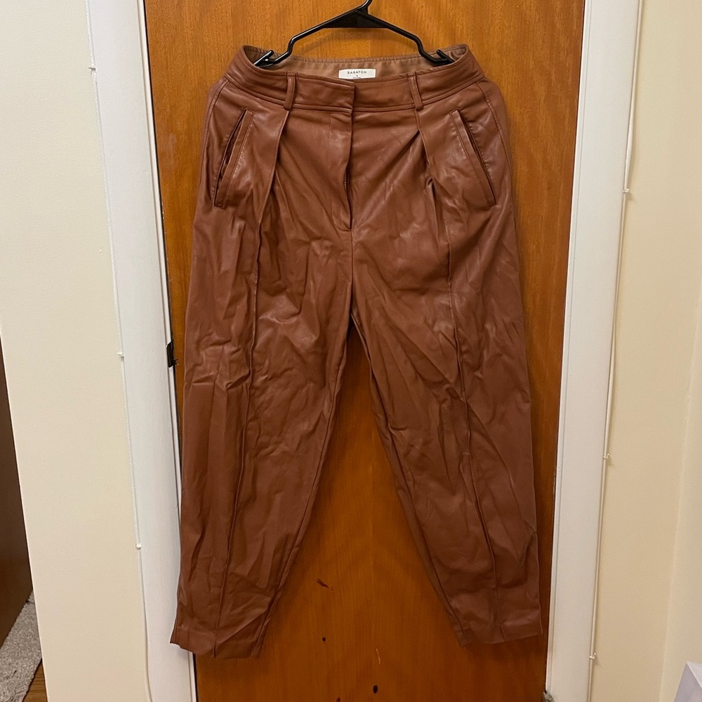 Aritzia Babaton faux leather pants - 6